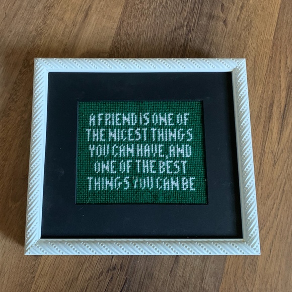 Framed Friendship Needlepoint - Picture 1 of 9